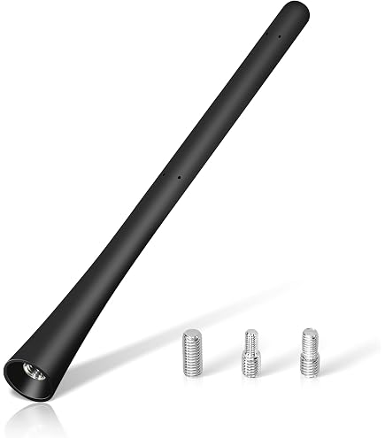 Adapter Universe Antenna Auto Corta 3 Cm - Sostituto Per Tetto - Ricezione AM/FM, GPS, GSM - Adattatori Filettati Inclusi - Compatibile Toyota - 2