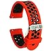Produktbild EL-move Silikon-Uhrenarmband für 18mm,20mm,22mm,24mm (Red Black 20MM)