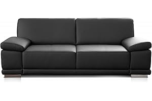 Cavadore Corianne 2.5 Seater Sofa, Small Real Leather Couch