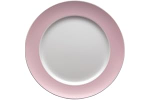 ROSENTHAL Thomas Sunny Day talerz śniadaniowy, talerz do ciasta, porcelana, jasnoróżowa, nadaje się do mycia w zmywarce, 22 cm, 10222