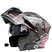 Produktbild Godme-helmet Modularer Motorradhelm Bluetooth D.O.T zertifizierter beschlagfreier Doppelspiegel automatischer Bluetooth-Headset-Klapphelm,D,XL