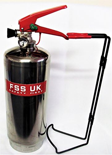 FSS UK Plus Chrome 2 KG ABC Dry Powder FIRE Extinguisher. CE Marked. Ideal for Homes Kitchen Workplace Offices Cars Vans Boats Warehouses GARAGES Hotels Restaurants