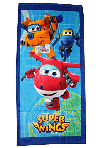 Preisvergleich Produktbild Super Wings Badetuch 70x140cm Strandtuch (Blau 3)