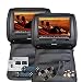 Produktbild Eincar 9-Zoll-HD 800 * 480 Auflösung Double Twin Car Screens 2 PCS Auto-Kopfstütze Kissen Region kostenlos Dual-DVD-Player Auto-Entertainment-System IR-FM-Kunstleder-Auto-Monitor (schwarz)
