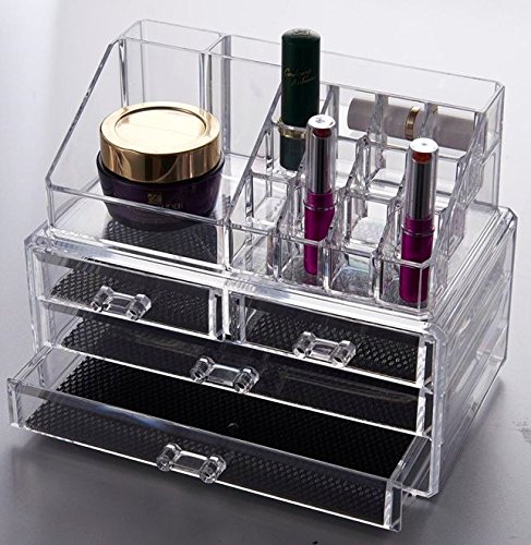 Solly´s® ANNA Aufbewahrungsbox für Make Up und Schmuck | Kosmetik Organizer aus Acryl | Schmuckkästchen | Schubladenbox Schminke - 4
