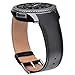Produktbild VIGOSS {Keine Lücke Design Armband für Gear S3 Frontier/Classic,22mm Leder Uhrenarmband für Samsung Gear S3 Frontier/Classic Watch (Schwarz)