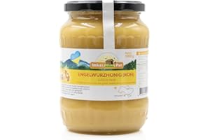 Miel cruda de ImkerPur, 1 kg, sin filtrar, no centrifugada o calentada, contiene polen de flores, cera de abeja, propóleos, pan de abejas y jalea real