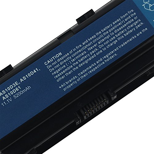 Laptop Akku Batterie für Acer Aspire 5552G 5750 5560V3 5560G 5733 5733Z 5736Z 5741 5741G 5741Z 5741ZG 5742 5742G 5742Z 5742ZG 7560 7560G 7741 7741G 7741Z 7741ZG 7750 7750G 7750ZG AS5741 AS10D31 AS10D51 AS10D61 AS10D71 Notebook Battery [Li-ion 10.8V 5200mAh] - 4