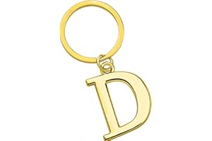Freedale Gold Letter A-Z Keychain for Women Men Purse Handbags Metal Alphabet Initial Letter Key Ring Novelty-keychain