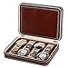Produktbild JUZIWEI Uhrenbox 8 Raster pu Leder Reisen Watch Storage Case Reißverschluss Armbanduhr Box Organizer Schmuckkästchen