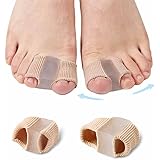 PLABBDPL Separatori per Alluce Valgo per Dita Sovrapposte,2Pcs Correttore per le dita dei piedi in gel,Separatori per le Dita