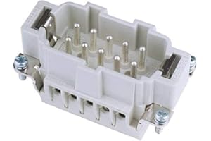 STEINIGKE Ilme 30350700 Inserto a Spina 10-Pol 16A, Morsetti a Vite, Bianco