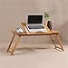 Produktbild LAMXF-Laptoptisch Verstellbarer Laptop BettTablett Faltender tragbarer Laptop-Schreibtisch-Computertisch für Bett-Sofa-Teppich-Garten ( Farbe : A )