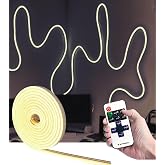 5 Metre Esnek Neon Led Şerit Dimmer Kumandalı Dekoratif Aydınlatma Seti SB-6538 (G&uuml;n Işığı)