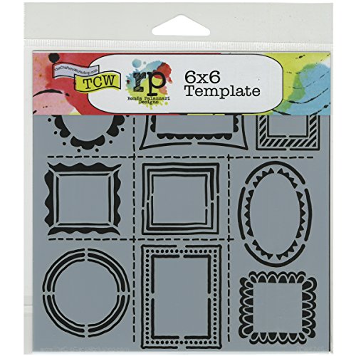 Bible Journaling Stencil - Hand Drawn Frames (6" X 6")