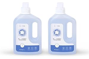 MVVZYWLY Solution Nettoyante Multi-Surfaces 1l - Solution Nettoyante Parfumée Bluebell - Compatible avec Ecovacs Winbot - Nettoyeur De Vitres(Blue 2pc)
