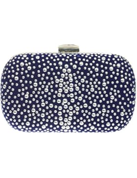 Girly HandBags Samt Unterarmtasche Hart Schatulle