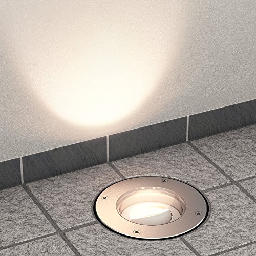 parlat LED Boden-Einbauleuchte für außen, schwenkbar, warm-weiß, IP67, 230V, 155mm Ø - 4