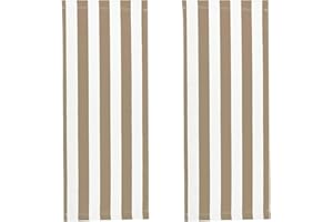 GORGECRAFT 2 Chaise de Plage en Toile Beige pour Patio Remplacement de Chaise D'Extérieur Tissu de Remplacement de 116x42cm Chaise Inclinable Portable en Tissu pour Vacances D'Été Bain de Soleil