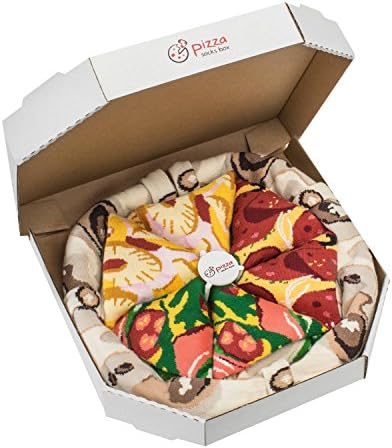 PIZZA SOCKS BOX 4 pairs MIX Hawaii Italian Pepperoni Pizza extremely Original and Unique socks Made in UE ideal for gift Different sizes 4 5 6 7 8 9 10 11 Surprise your friends! High QUALITY cotton