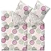 Produktbild CelinaTex 4tlg Winter Bettwäsche 155x220 Microfaser Fleece Bettbezug mit 80x80 Kissenbezug Style Bettgarnitur Finja Wendedesign Streifen Kreise grau lila rosa Creme 6000077