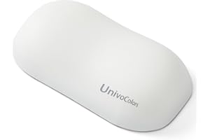 UNIVO COLORS UnivoColors Design-Wave Wrist Rest, Artificial Sheepskin+Memory Foam+Ergonomic+Anti-Slip Gel, Resilience Support During Work and Gaming,Mouse Accessory,White
