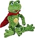 Produktbild Fliegender Frosch - Plüschtier - Stofftier - Kuscheltier - Dieser absolut süße Frosch hat Gummibänder in seinen Armen, an denen er durch den Raum geschossen werden kann! Mit seinem roten Cape sieht er beinahe aus wie ein Superheld - beinahe! Mit Klettverbindungen an den Händen kann er sich in luftigen Höhen gut festhalten - ideal als Geschenk