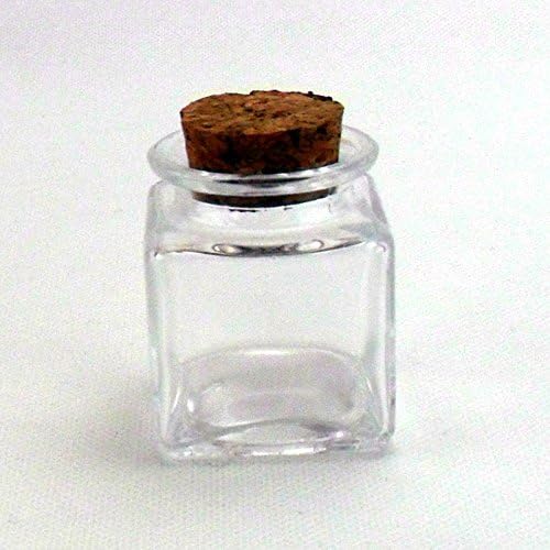 Wedding favors Cans glass and cap cork 48pz - Quadrato 4x5 cm (48 pz)