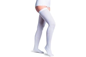 Linphelle Calze Autoreggenti Antitrombo Medicali - Calze Compressione Graduata Donna e Uomo, Calze Elastiche Antiembolismo K1 18-21 mmHg per Degenza