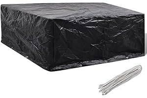 ‎VIDAXL vidaXL Gartenmöbel-Abdeckung Abdeckplane Schutzhülle Möbel Wetterschutz wasserbeständig UV-beständig Outdoor Möbelschutz 10 Ösen 260x260x90cm