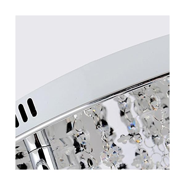 Lonfenner Crystal lamp Ceiling lamp Living Room lamp Modern Minimalist Bedroom lamp Crystal Ceiling lamp ALEC Circular Chandelier Ceiling Light - Image 5
