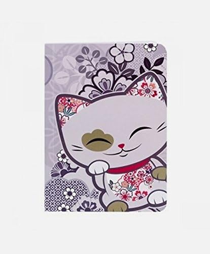Notebook cat lucky charm bracelet. The Lucky Cat Taupe Raspberry