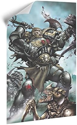 Warhammer Art Space Wolf-A3 Removable Canvas Poster Official Games Workshop Merchandise, White, 42 x 30 x 0.2 cm