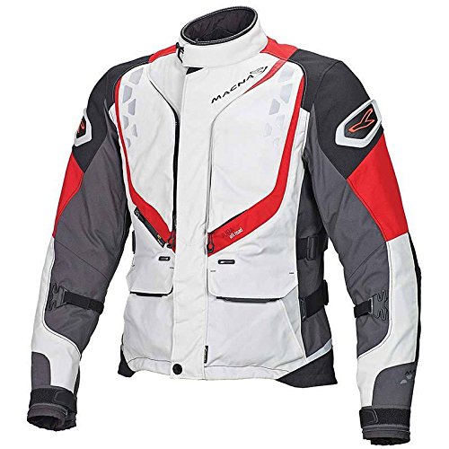 Preisvergleich Produktbild Macna Jura Textiljacke L Silber / Rot