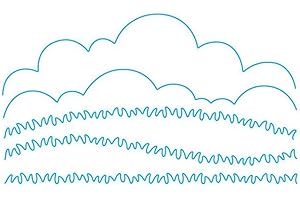 GOWXS Troqueles de corte de borde de hierba de nube para hacer tarjetas, plantillas de corte para bricolaje, álbumes de recortes, álbumes de fotos, troqueles de papel decorativo para hacer tarjetas