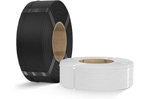 Inslogic Matte PLA Filament 1.75mm 3D Printer Filament, 3D Printer PLA Filament with 1kg Spools, Dimensional Accuracy +/- 0.02mm, Compatible with Bambulab Refill,(Black + White Refill)
