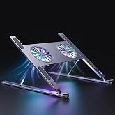 UpWay Katlanabilir Al&uuml;minyum Turbo Fanlı Macbook Laptop Soğutucu Stand 10-17 İn&ccedil;