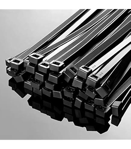Perel Kabelbinder 50 Stück – Schwarz, 500 X 8,8 Mm, 80 Kg Zugkraft, UV-beständig