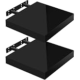 WOLTU Wall Shelf Set of 2 Free Floating Shelf CD DVD Book Wood Board | Suitable as a living room display, study or office boo