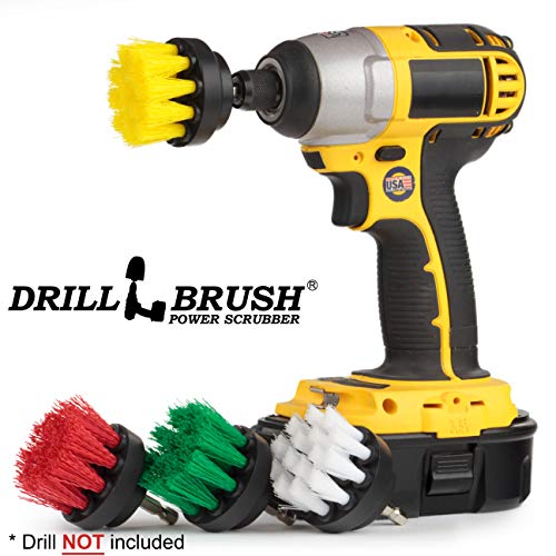 Drillbrush Ronda de nylon friega el cepillo con eje de taladro