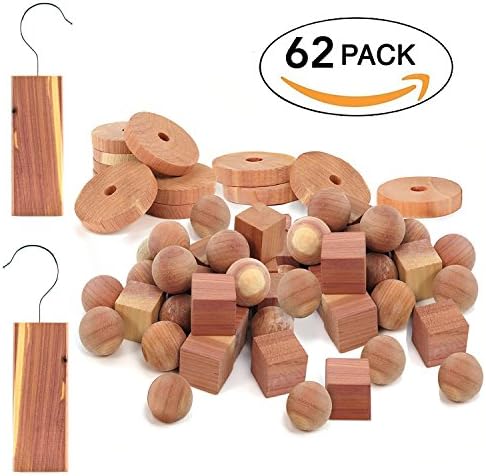Moth Repellent Cedarwood Natural moth killer (62 Pack)