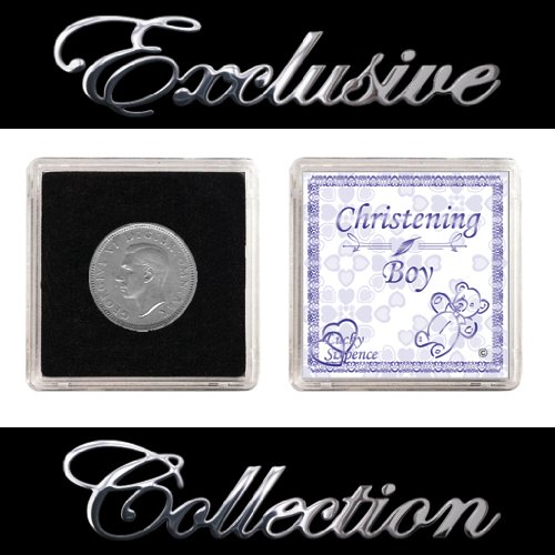LUCKY SIXPENCE FOR CHRISTENING "BOY"