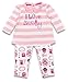 Girls Baby I Love Mummy Stripe Top & Owl Print Leggings sizes from Newborn to 18 Months