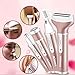 Produktbild Epilator Women,4 In 1 Set Wiederaufladbare Elektro-Epilator Haar-Rasierer Ladies Elektro-Trimmer Remover Wasserproof Razor Für Bikini Area Nose Armpit Arm Leg, Facial Hair Remover Pull-Surface Devic