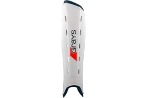 Protège-tibias Grays G600 pour hockey - Blanc/bleu Marine (2017/18)