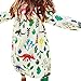 Produktbild Für 2-7 Jahre Mädchen Kleid, Janly Kinder Dinosaurier Pflanzen Gedruckt Mini Kleider Pullover Kinder Baumwolle Herbst Kleidung (Alter: 2 Jahre alt)