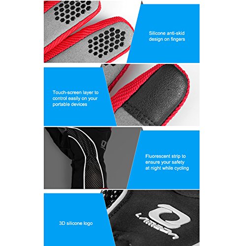4Ucycling Warm Thermo Fleece Gloves Touchscreen Touch Fahrrad Handschuhe Radsport Handschuh Radhandschuhe - 5