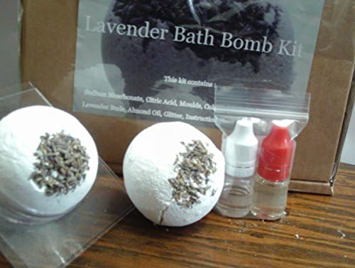 Make your own Bath Bomb Kit Lavender childrens half term things to do by Mijubeauty