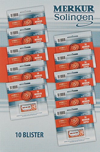 Shaving Factory Merkur Traditionell Platin Sicherheits-Rasierklingen, 1er Pack (1 x 1 Stück) - 3