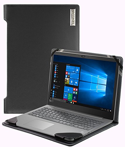 Broonel - Profile Series - Black Leather Luxury Laptop Case For The Lenovo V330 15 Inch